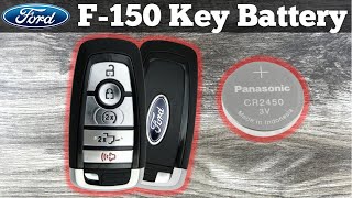 2018 - 2024 Ford F-150 Remote Fob Key Battery Change - How To Remove Replace F150 Key Batteries