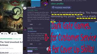 Dark Gate Games Is Bad At Being Unethical : The Void Unveiled: Echoes of Arkham Fake Backer(s)(?)