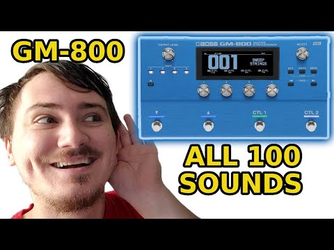 Boss GM-800 ALL SOUNDS (Direct Input Recording)