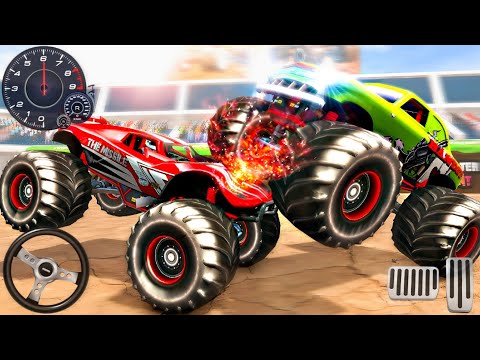 Crazy Monster Truck Demolition Derby - Extreme Crash Car Racing 3D : Android Gameplay #1