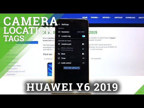 How to Enable Camera Location Tags in Huawei Y6 2019 – Camera Geotags Feature