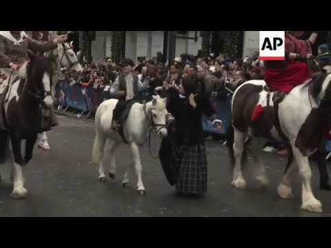 Peformers from round the world join UK NY parade