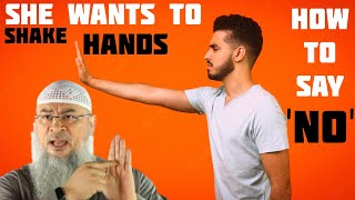 What should we do if the opposite gender wants to shake hands? - Assim al hakeem