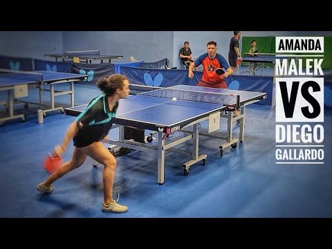 Amanda Malek (2117) vs  Diego Gallardo (2125) // LATTA Butterfly Open Quarterfinals U2275 Apr 2023