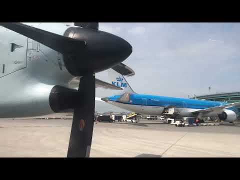 Air Canada Express (Jazz) Dash-8-300 Landing at Toronto Pearson (August 2021)