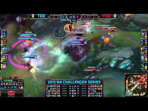 Team Dragon Knights (TDK) VS Team Fusion (FSN) game 1 highlights - NACS Spring Week 3