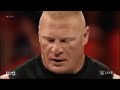 WWE RAW Brawl Between Brock Lesnar Seth Rollins Kane June 22 2015