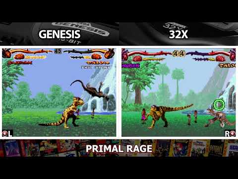 Sega Genesis vs Sega 32X | Primal Rage