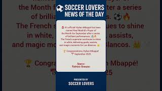 Download lagu 🔥 : Kylian Mbappé Wins Real Madrid Player of the Month Award for September! 🌟🇫🇷 mp3