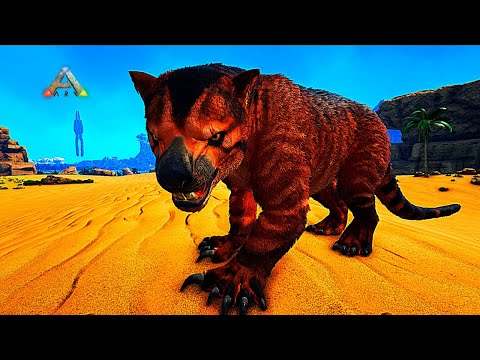 Ark: Survival Evolved - Crystal Isles E36 - Taming a Thylacoleo