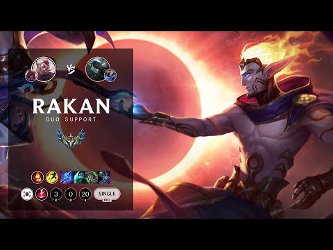 Rakan Support vs Senna - KR Challenger Patch 12.7