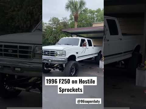 1996 Lifted Superduty on Hostile Sptrocket wheels