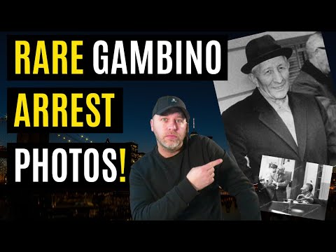 CARLO GAMBINO & ANGELO BRUNO ARRESTED AT HOUSE OF CHAN - POWERFUL MOBSTERS PHOTOGRAPHED AFTER ARREST