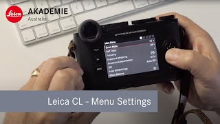 Leica CL Menu Settings