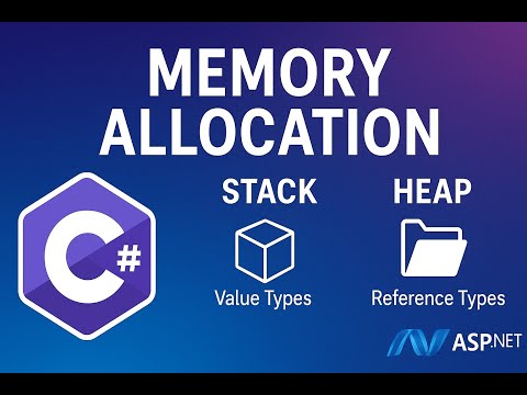 Memory Allocation in C# | Stack vs Heap (Value Types & Reference Types)