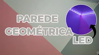 COMO FIZ A PAREDE GEOMÉTRICA CINZA E ROSA DO QUARTO | DIÁRIO DA REFORMA #3