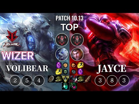 BRB Wizer Volibear vs Jayce Top - KR Patch 10.13