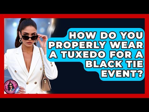 How Do You Properly Wear A Tuxedo For A Black Tie Event? - Glam Girl's Closet