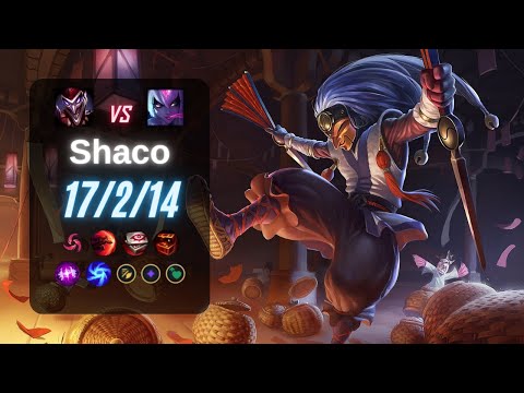 SHACO JUNGLE vs EVELYNN - EUW LoL Challenger Patch 14.3