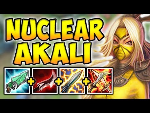 NUCLEAR ONE-SHOT AKALI MID! THE MOST INSANE GOD-TIER BURST ASSASSIN! League of Legends
