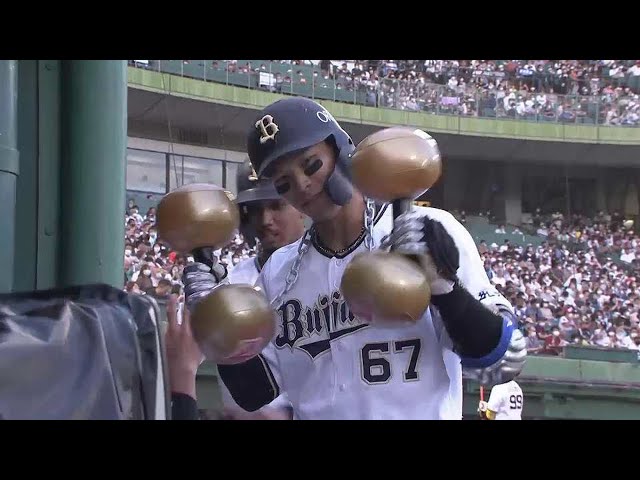 【8回裏】勢い止まらず!! バファローズ・中川圭太 第2号2ランホームラン!! 2022年7月10日 オリックス・バファローズ 対 千葉ロッテマリーンズ