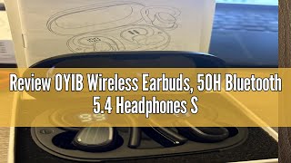 Review OYIB Wireless Earbuds, 50H Bluetooth 5.4 Headphones Sport, Bluetooth Earbuds with ENC Noise C