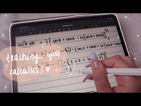ASMR Teaching you Calculus ➪ Trig sub | iPads sounds, close whispering