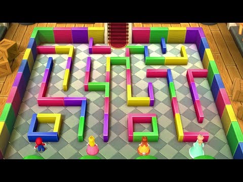 Mario Party 10 Minigames - Mario vs Peach vs Daisy vs Rosalina