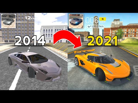 Evolution of Cars in Extreme Car Driving Simulator (2014 - 2021)