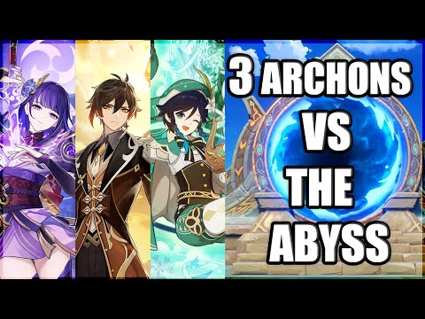 3 Archons Vs Spiral Abyss Floor 12 - Genshin Impact