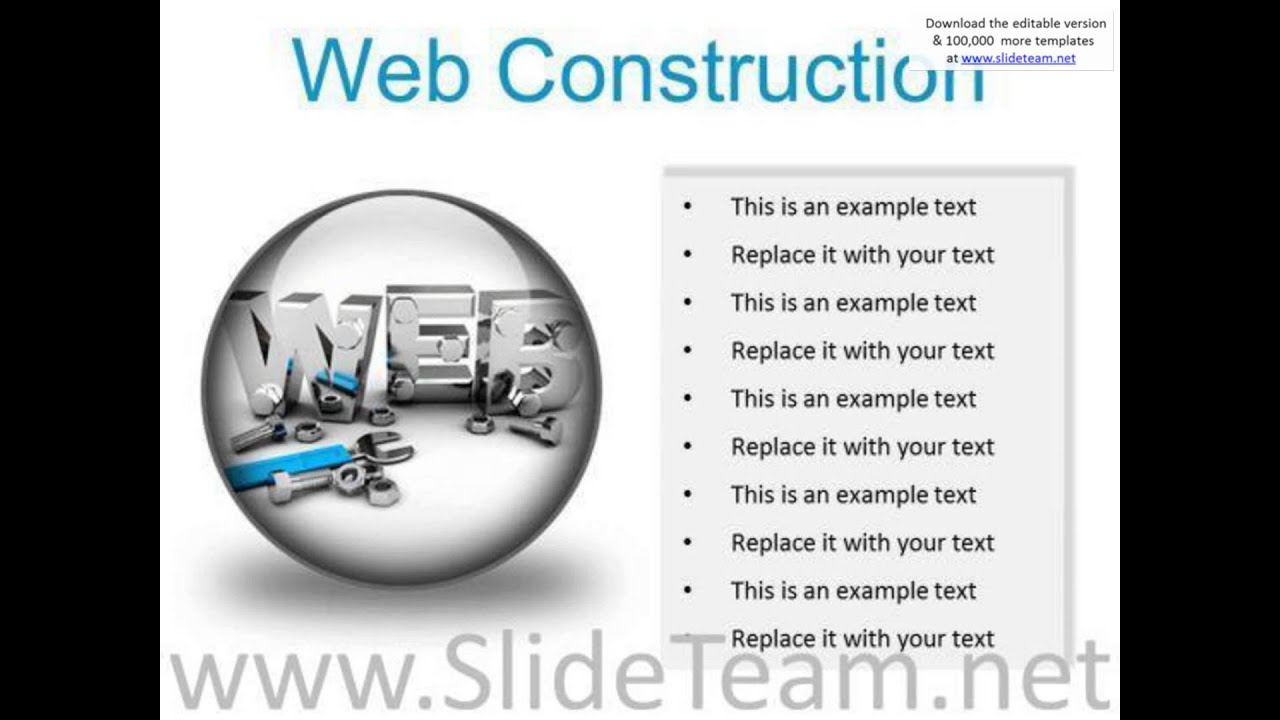 web construction industrial powerpoint presentation slides c presentation infographics slides