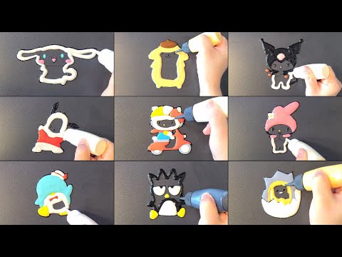 Sanrio Characters Pancake Art - Cinnamoroll, Pompompurin, Kuromi, Pochacco, Hello Kitty, ...