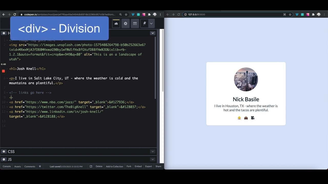 7. HTML - Nesting Elements