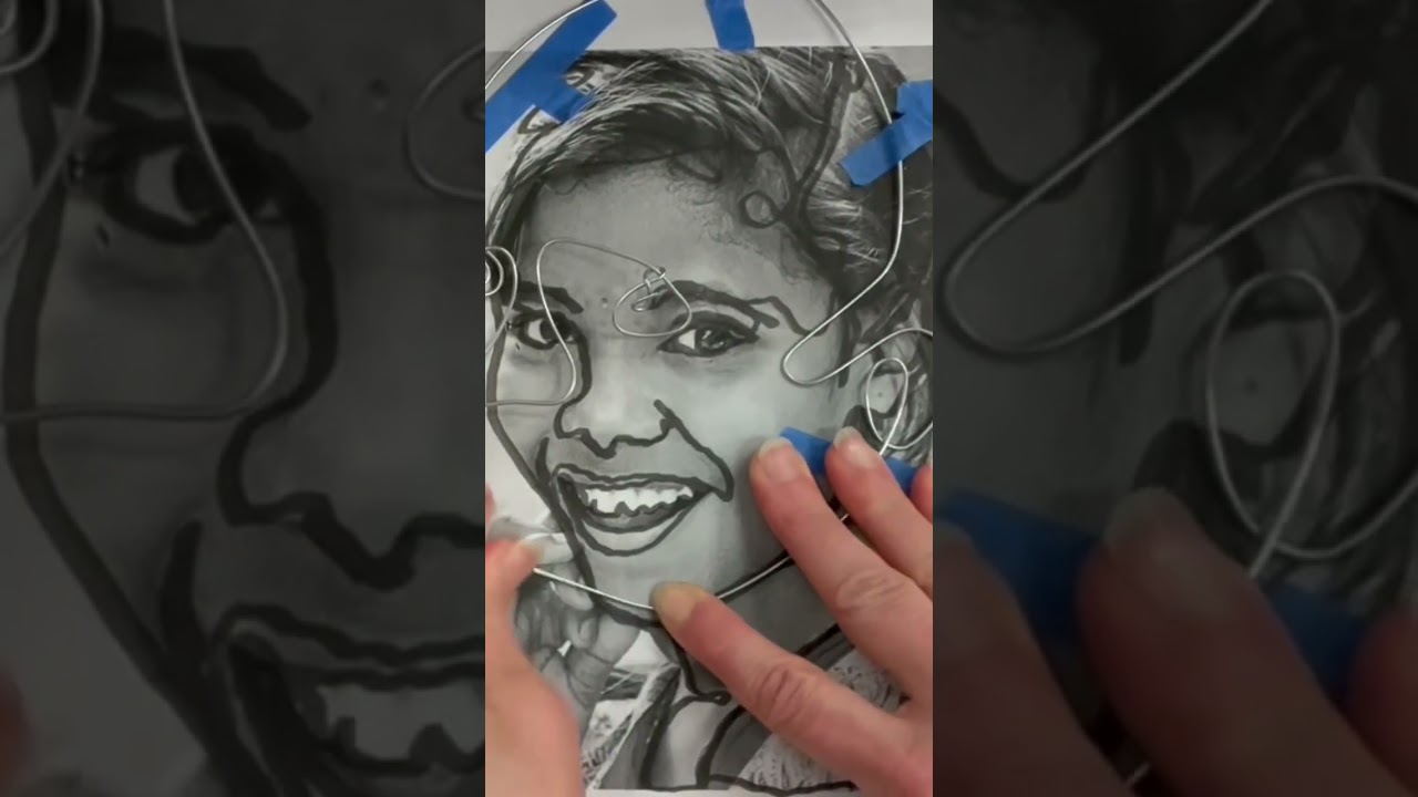 Let's Make a Wire Portrait #shorts #art