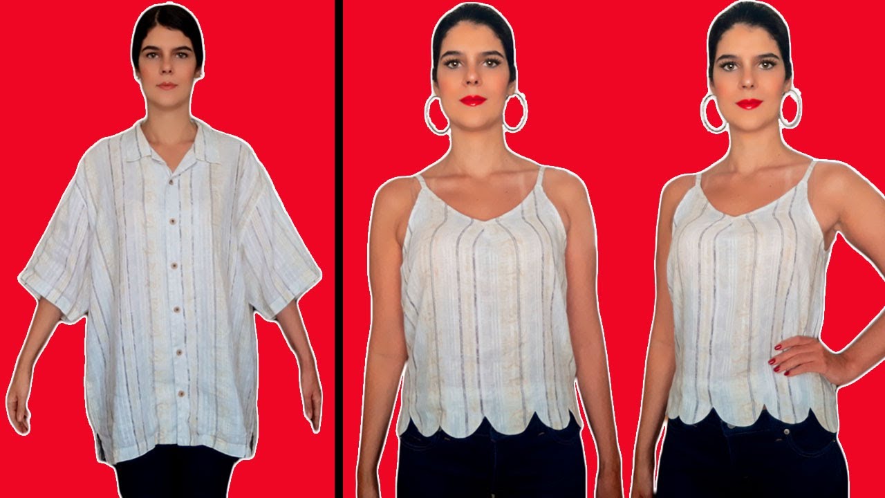 #14 TRANSFORMAR CAMISA DE HOMBRE EN UNA ESPECTACULAR BLUSA DE MUJER - ByMariG