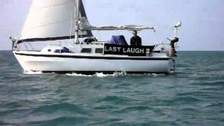 preview picture of video 'Westerly Centaur yacht sailing fast in Cardigan Bay'