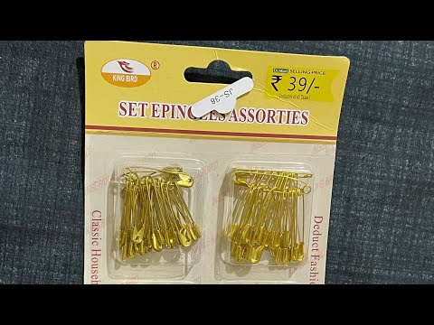 Stainless Steel Polished Royal gold Nickel Plated Rust Proof Safety Pin