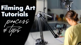 How I produce YouTube art tutorials... equipment, filming, and editing
