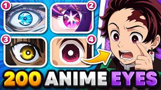 GUESS THE ANIME BY 4 EYES (Hard - Super Easy) 👁️