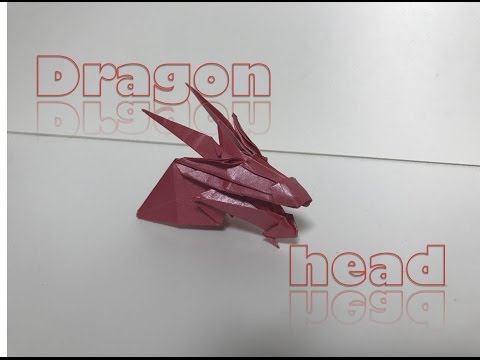 origami dragon head 용머리 竜頭