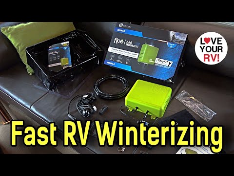 Install/Demo of Lippert Floë Automatic RV Drainage System - Quick and Easy Winterizing