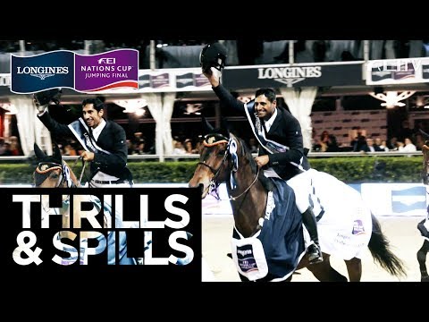 Thrills & Spills at the Longines FEI Nations Cup™ Jumping Final in Barcelona