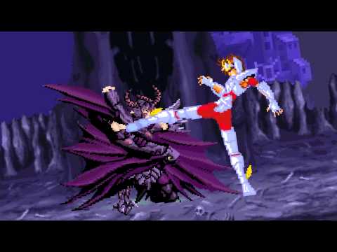 Seiya Vs. Radamanthys - Sprite Battle