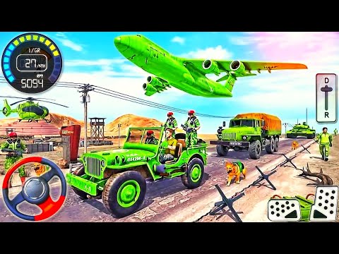 Real Army Vehicle Transport 3D - US Cargo Offroad Truck Mountain Driving - Android - GamePlay