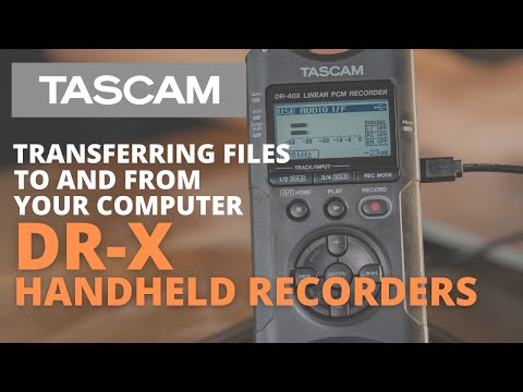 Transferring Audio Files to and from your Computer with DR-X Series Handheld Recorders