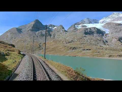 ★ 4K 🇨🇭 Pontresina - Tirano cab ride, Switzerland [09.2025] Berninabahn Führerstandsmitfahrt