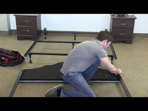 Part of a video titled Assembling Upholstered Headboard & Attaching a ... - YouTube
