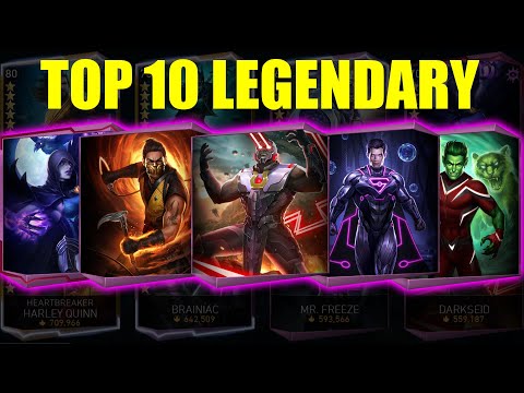 Top 10 Legendary Characters All Game Modes Injustice 2 Mobile