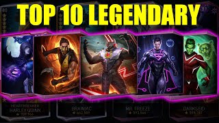 Top 10 Legendary Characters All Game Modes Injustice 2 Mobile
