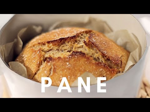 COME FARE IL PANE più facile del mondo | Pane fatto in casa, Senza impasto